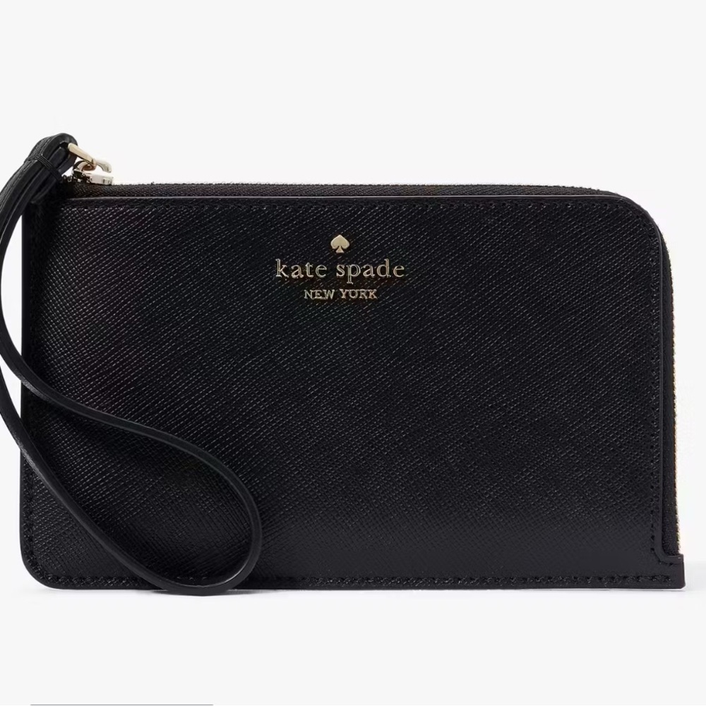 Kate Spade Black Lucy L-Zip Wristlet